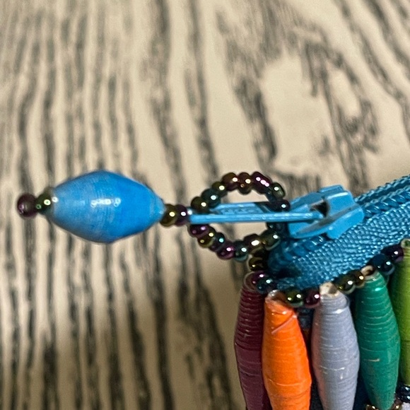 Stunning handcrafted beaded coin purse/wallet - Picture 5 of 6